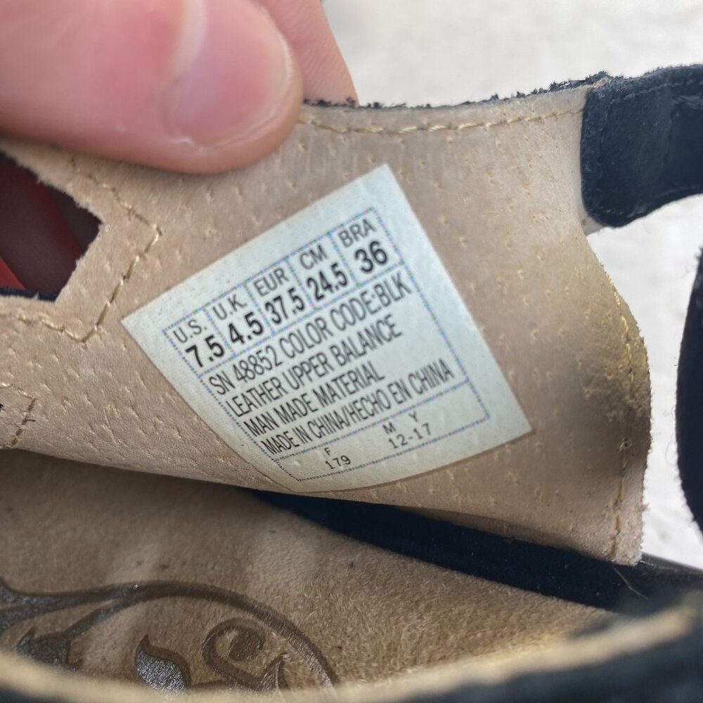Skechers Black Suede Wedge Sandal Memory Foam Slingback Comfy Platform Women 7.5 - Picture 12 of 12